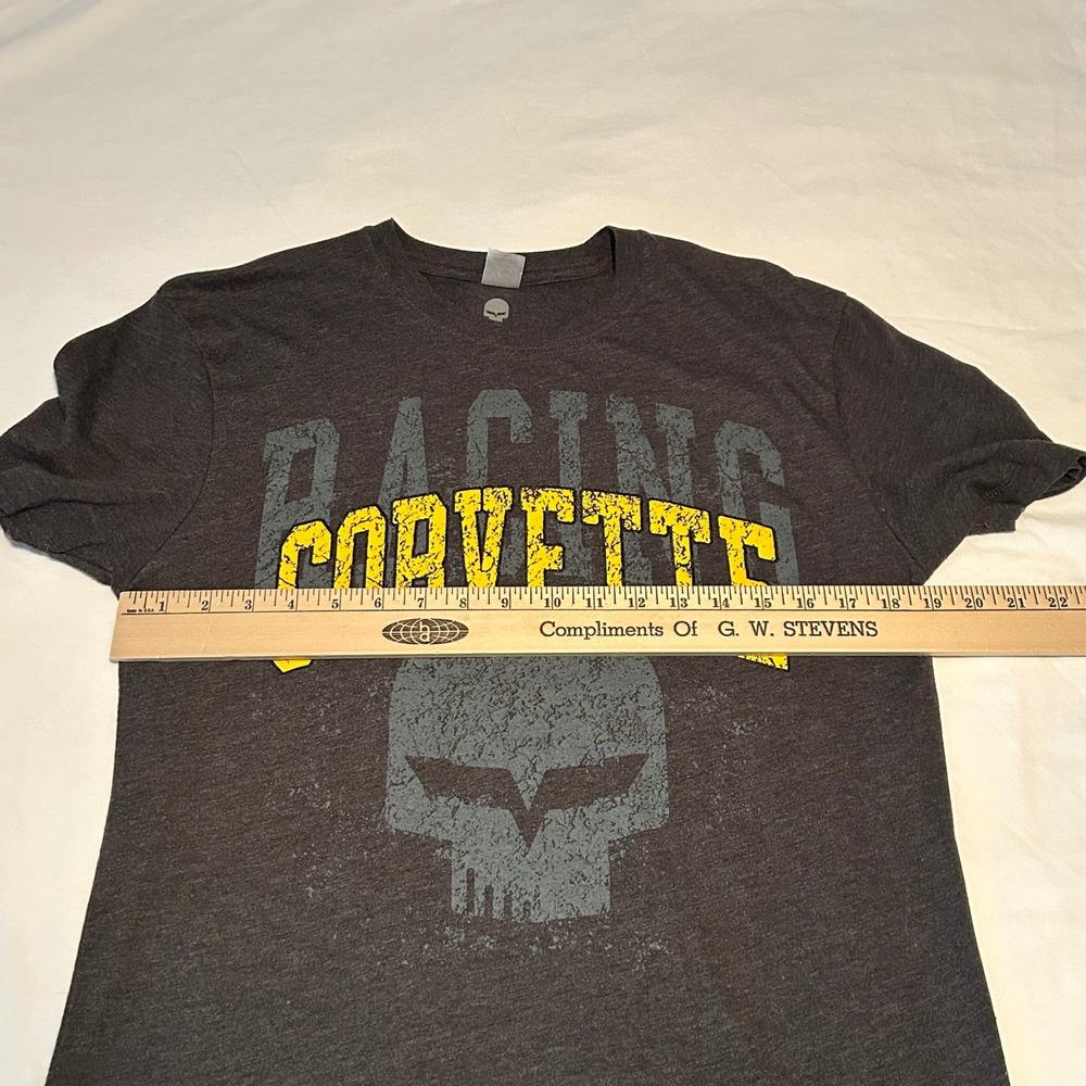 Racing Corvette T Shirt Gray Graphic BadBoyVettes Com Mens Size M - Picture 6 of 7